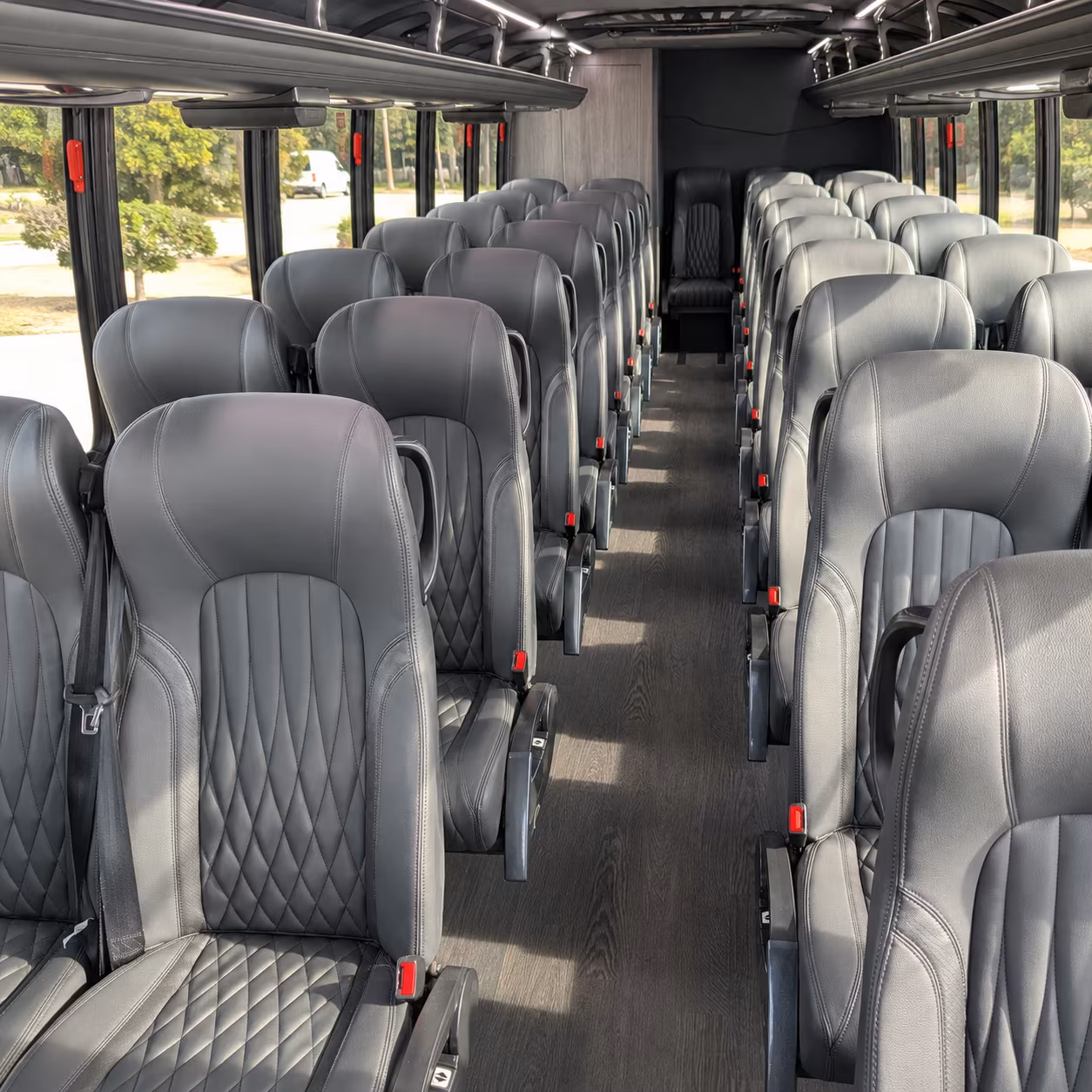 largo 25 passenger minibus inside