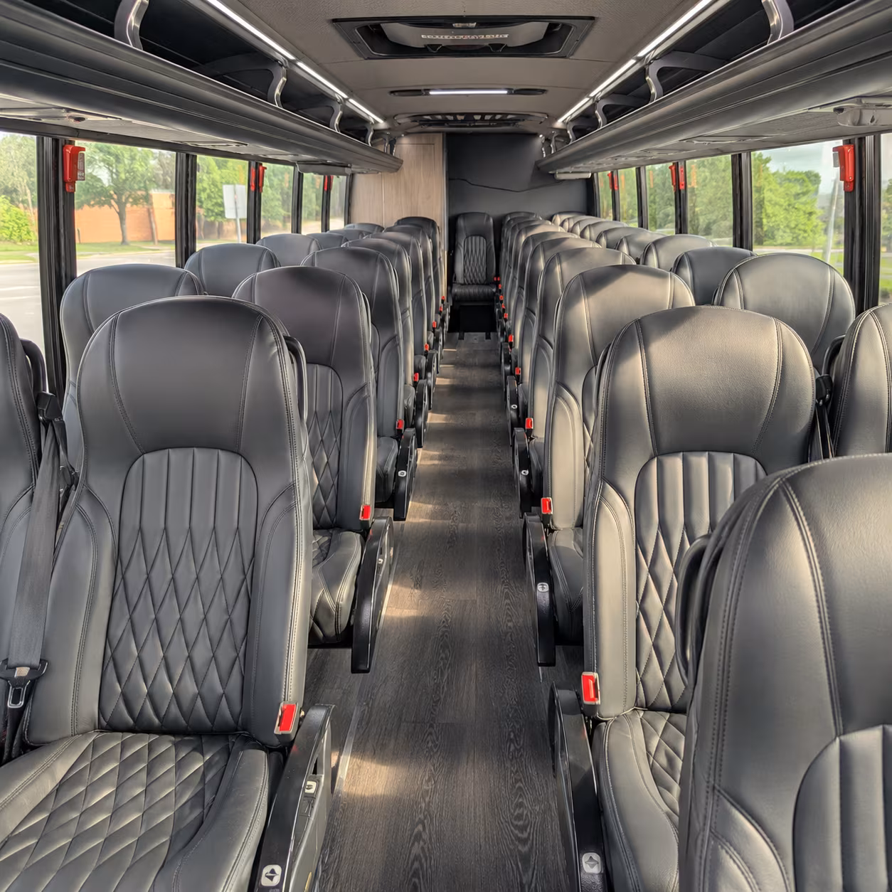 largo 28 passenger minibus inside