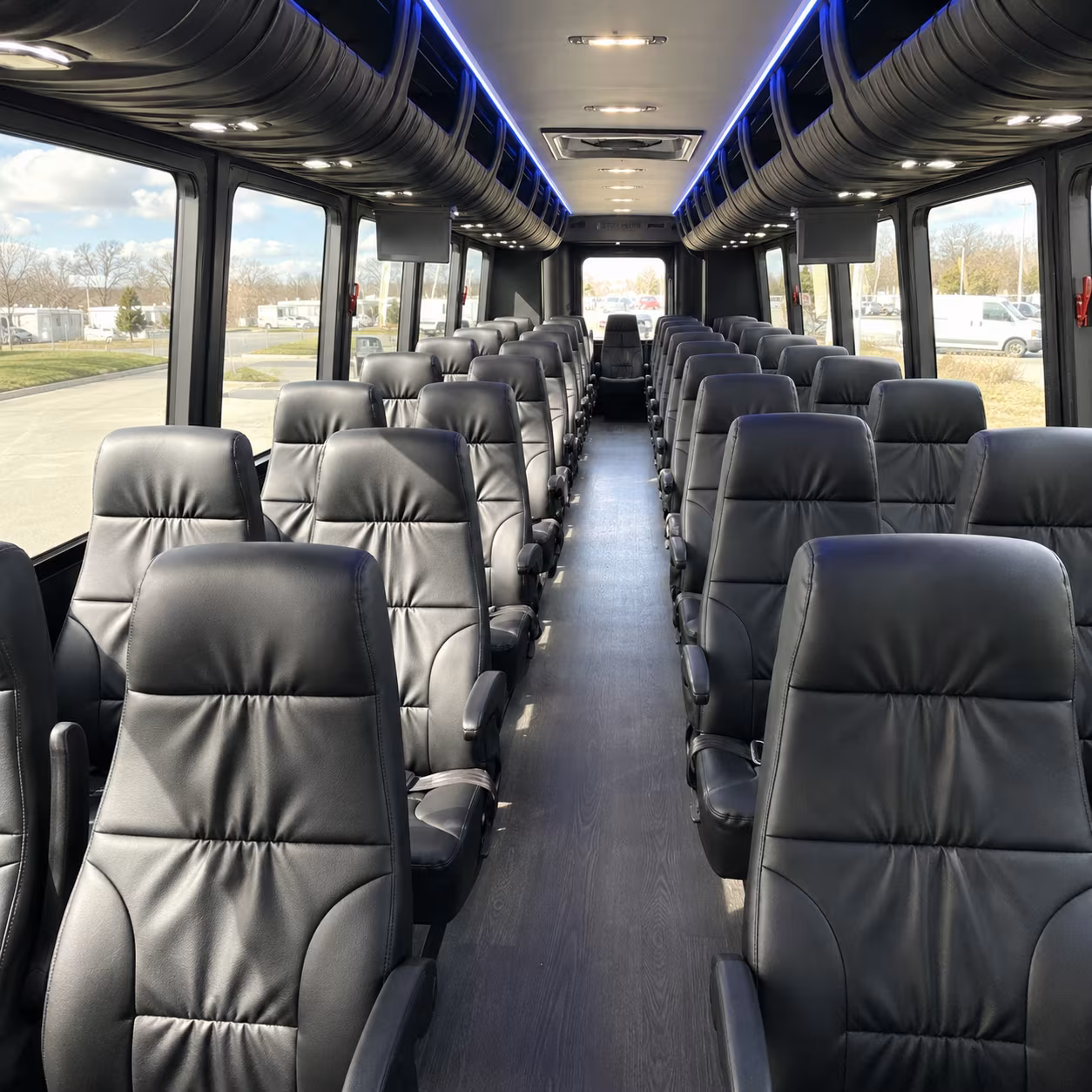 largo 35 passenger minibus interior