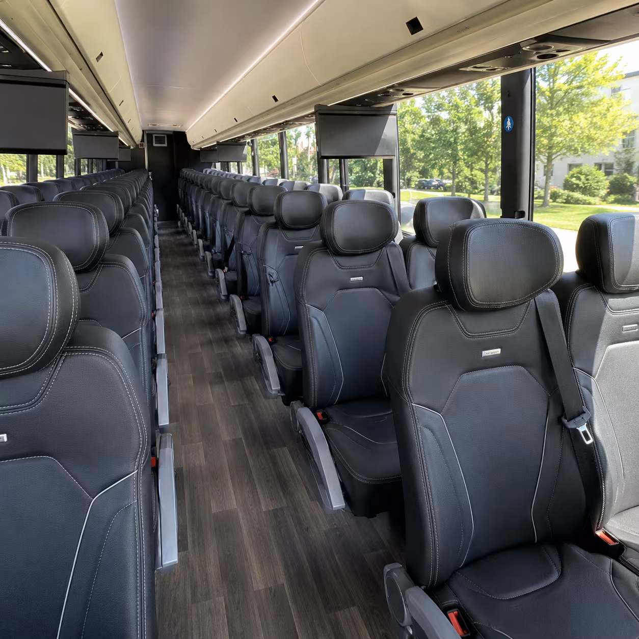 largo charter bus interior